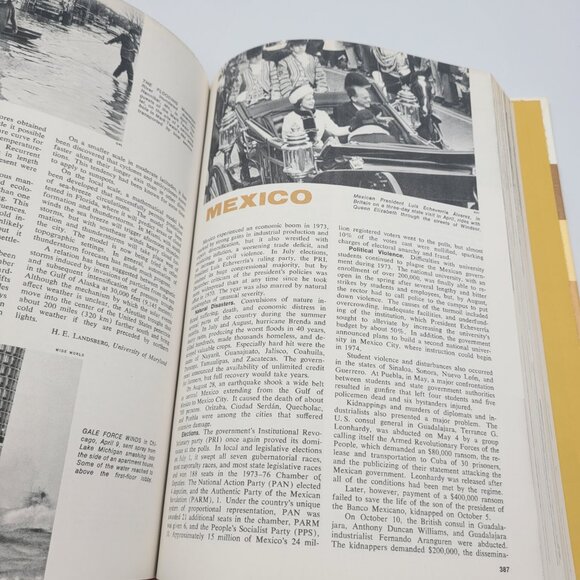 Vintage 1974 Grolier Encyclopedia Year Book | Rare Publishing Collectible - Picture 11 of 16